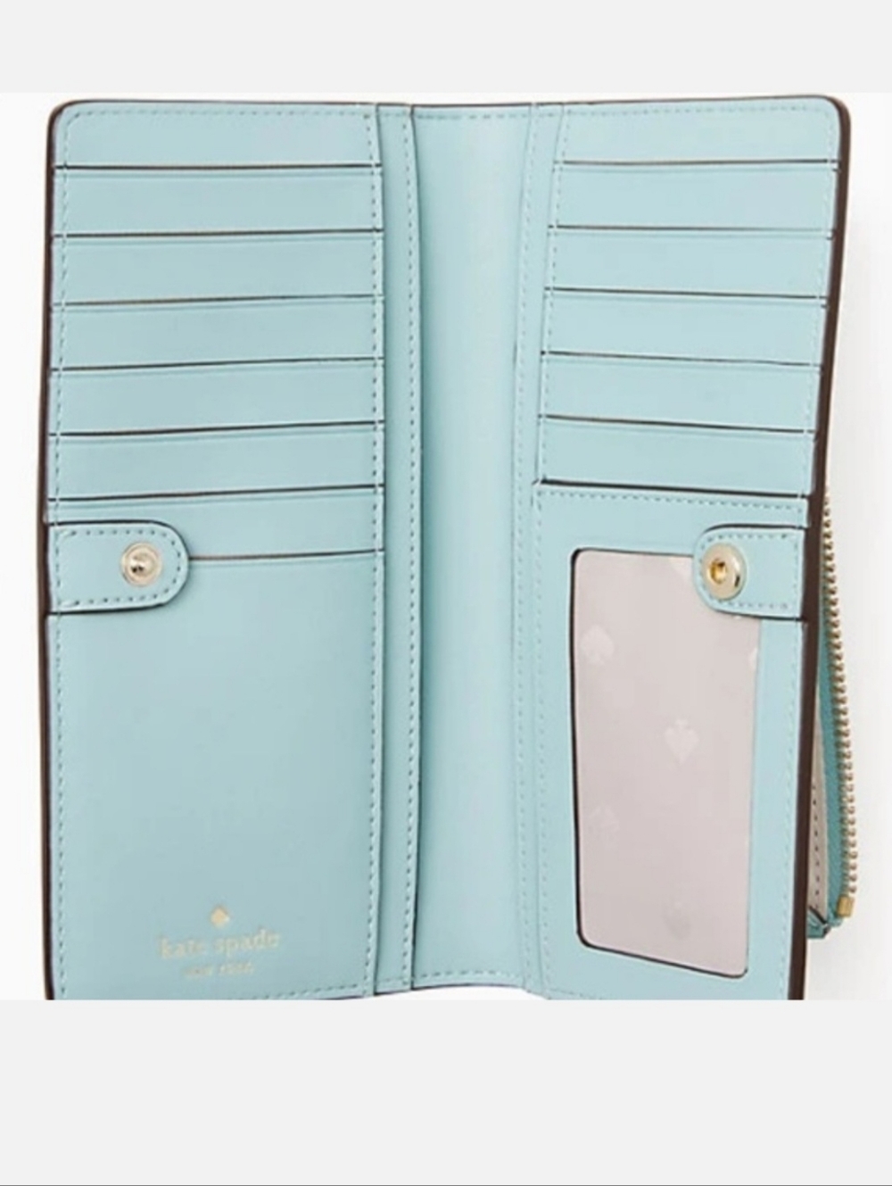 Kate Spade New York Dana Daisy Tote Aphrodite Green & Matching Large Wallet Set - Picture 13 of 14
